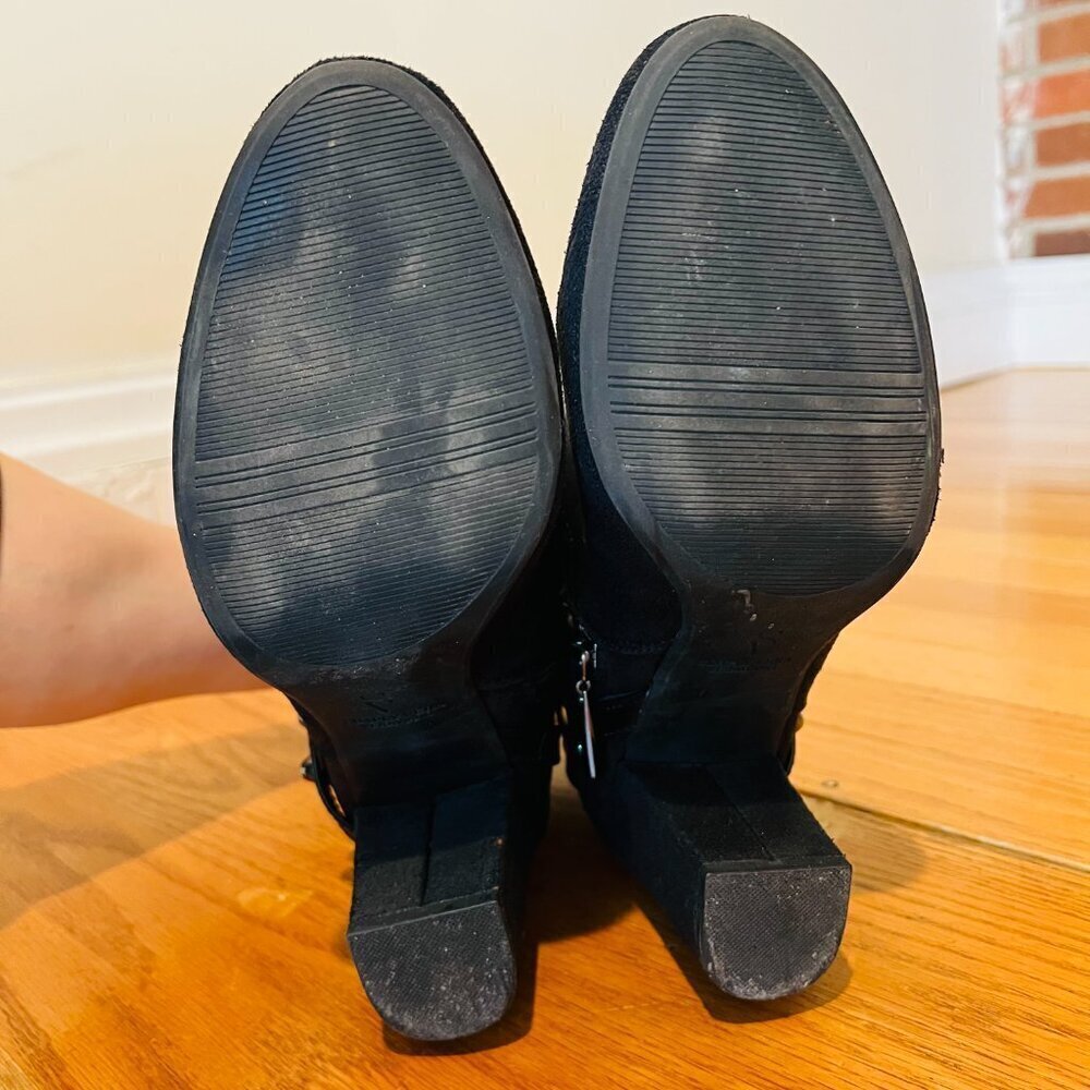 Simply Vera Vera Wang Moto Women's High Heel Ankle Boots Size 8.5 US - Picture 12 of 16